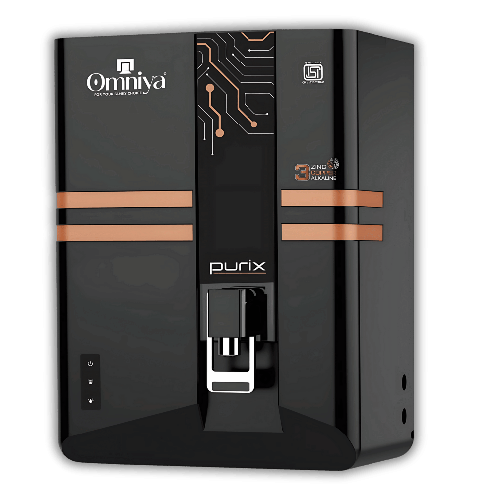 Purix Water Purifier (Black - Orange) - Omniya Home Appliances